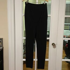 OH! Mamma Maternity comfortable black cotton stretchy leggings pants size 1X